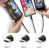 Yesido CA41 3.5A USB to 8 Pin + Micro USB + USB-C / Type-C Charging Cable, Length: 1m(White)