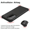 For Galaxy S20 Ultra PC + Silicone Three-piece Shockproof Protection Case(Black)