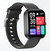 GTS5 2.0 inch Fitness Health Smart Watch, BT Call / Heart Rate / Blood Pressure / MET / Blood Glucose(Black)