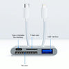 4 in 2 USB-C / Type-C + 8 Pin Interface Multi-function Card Reader(White)