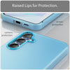For Samsung Galaxy A55 5G Frosted Translucent TPU Hybrid PC Full Coverage Phone Case(Blue)