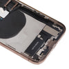 iPhone XS Gold Back Cover Assembly with Side Keys & Wireless Charging