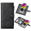 For iPhone 14 ViLi GVS-C Series MagSafe Magnetic RFID Leather Flip Phone Case(Black)