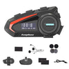 KUQIBAO Motorcycle Helmet Waterproof Bluetooth Headset With Screen(Soft Microphone)