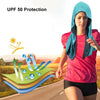 65x30cm U Shape Cold Feeling Hooded Towel Beach Camping Fitness Sun Protection Quick Drying Sports Cooling Headband(Gray)