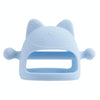 Baby Anti-eating Hand Cover Boiled Silicone Soothing Teeth Stick(Sky Blue)