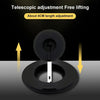 2 in 1 Silicone Desktop Wireless Charger Telescopic Stand For iPhone / Watch Wireless Charger (Black)