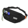Multifunctional Chest Bag Shoulder Messenger Bag, Model: Black+Badge+Lanyard
