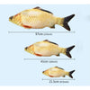Catnip Fish Toy Scratching Post - Plush Kitten Play Toy (21.5cm)