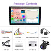 9 inch 6+128G Android Universal HD Large Screen Car Bluetooth Player Android GPS Navigation Integrated Machine(Standard+AHD Camera)