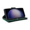 For Samsung Galaxy S25 5G Rivet Buckle 9 Cards Three Fold Leather Phone Case(Green)