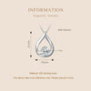 Sterling Silver Plated Plated Waterdrop Moissanite Necklace