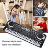MQ-6106 61-key Multi-function Children Simulation Electronic Piano Children Intelligence Music Toys, EU Plug(Black)