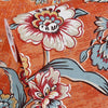 0.53x5m 3D StereoRetro Self-Adhesive Non-Woven Wallpaper Pastoral Flower Bedroom Living Room TV Background Wall Sticker(0403 Big Orange Flower)