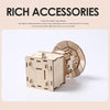 Wooden Mechanical Puzzle Toys Science Electric Assembling Toys ,Style: Music Housing