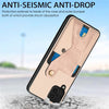 For Samsung Galaxy A36 Carbon Fiber Wallet Flip Card K-shaped Holder Phone Case(Black)