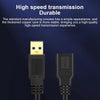 USB 3.0 Female To USB 3.0 Male PVC Cable, Length:0.6m(Black)