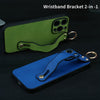 For iPhone 11 Wavy Wristband Bracket TPU Phone Case(Blue)