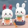 Children Singing Puzzle Luminous Rabbit Early Education Learning Machine(White)