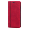 For Xiaomi Redmi 10 Frosted Business Magnetic Horizontal Flip PU Leather Case with Holder & Card Slot & Lanyard(Red)