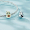 S925 Sterling Silver With Platinum DIY Cute Avocado Beads(SCC2823)