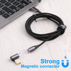 5.5 x 2.1mm Male to 8 Pin Magnetic DC Round Head Free Plug Charging Adapter Cable