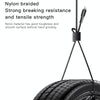 YESIDO CA97 2.4A USB to 8 Pin Braided Charging Data Cable with Indicator Light, Length:1.2m(Black)