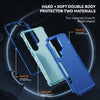 For Samsung Galaxy S25 Ultra 5G TPU + PC Shockproof Protective Phone Case(Royal Blue + Grey Green)