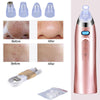 Face Pore Cleaner Blackhead Remover Vacuum Comedo Suction Diamond Dermabrasion Facial Cleaning Beauty Machine(Rose gold)