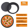 BM1075 Perforated Pizza Pan Kitchen Carbon Steel Non-stick Fruit Pie Mould Bakeware, Specification: 5 inches