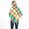Autumn & Winter Fringed Scarf Plaid Square Scarf Thickening Ladies Shawl, Size:145cm(LS-03 Purple)
