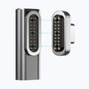 100W USB-C / Type-C Female to 20 Pin Magnetic USB-C / Type-C Male Elbow Adapter (Silver)