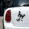 3pcs /Set Butterfly Hollow Car Scratch Decorative Fuel Tank Cap Sticker(Reflective White)