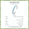 S925 Sterling Silver Turquoise Twist Women Open Ring