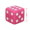 Universal 8mm Dice Style Plastic Car Tire Valve Caps, Pack of 4(Magenta)