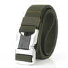 Outdoor Leisure Aluminum Alloy Safety Buckle Belt, Length: 125cm(Army Green)