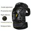 SULAITE Motorcycle Protector Rider Wind Warmth Protective Gear Riding Equipment, Colour: Black Knee Pad+Elbow Pad