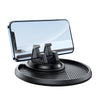 Car Dashboard Navigation Phone Holder Multifunctional Non-Slip Storage Bracket(Black)