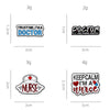 CZ0652-4 Medical Series Metal Badge Alphabetical Nurse Doctor Brooch Alloy Enamel Pins Corsage