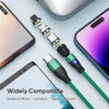 ENKAY PD60W Type-C to Type-C / 8 Pin / Micro USB Magnetic 540 Degrees Rotating Fast Charging Cable, Length:1m(Black)