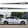 2 PCS/Set D-707 Striped Totem Pattern Car Modified Decorative Sticker(Black)