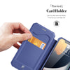 For iPhone 13 mini DUX DUCIS New Skin X Series PU + TPU Horizontal Flip Leather Case with Holder & Card Slots (Blue)