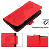 For Xiaomi Redmi K70 Datura Flower Embossed Flip Leather Phone Case(Red)