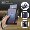 CaseMe-Me60 Multi-functional Anti-theft Swipe Passport Wallet(Purple)