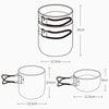 AOTU AT101 2 In 1 Outdoor Camping Cookware Picnic Portable Pot(Green Handle)