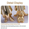 Cute Doll Shape Touch Adjustable Desk Lamp Mini Bedroom Rechargeable Night Light, Spec: 8047(Gold)