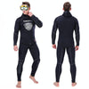 SLINX 1301 2 in 1 5mm Neoprene Super Elastic Wear-resistant Warm Long-sleeved Split Wetsuit Set for Men, with Hood, Size: L
