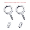 RV Sunshade 304 Stainless Steel Slide Rail Ring, Specifications: 2pcs M4 Ring + Cylinder