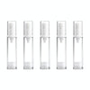 5 PCS Portable Airless Vacuum Pump Bottle Fine Mist Perfume Spray Bottle, 10ml