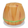 Diamond Wood Grain Remote Control Ultrasonic Humidifier Aromatherapy Machine Automatic Alcohol Sprayer with LED Lights, Capacity: 400mL, US Plug (Light Wood Color)